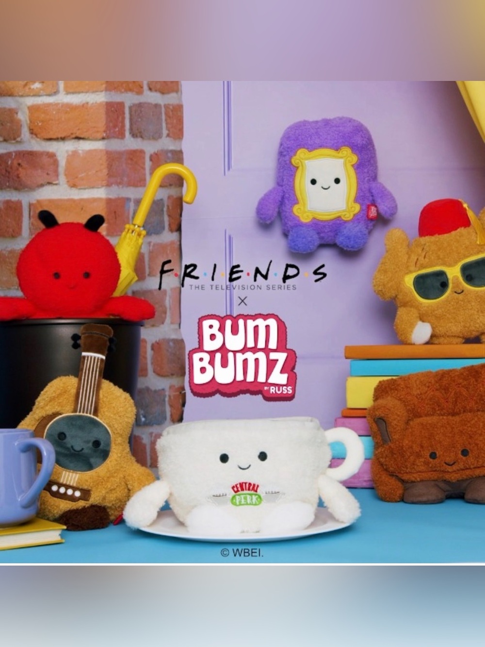 Whole Set-BumBumz Friends Central Perk Plush 12 pieces 🤗